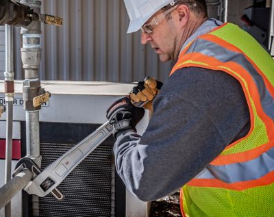 Image showing  24 in. Aluminum Offset Handle Pipe Wrench