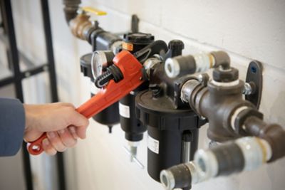 Image showing  10 in. Cast Iron SLIM JAW Pipe Wrench