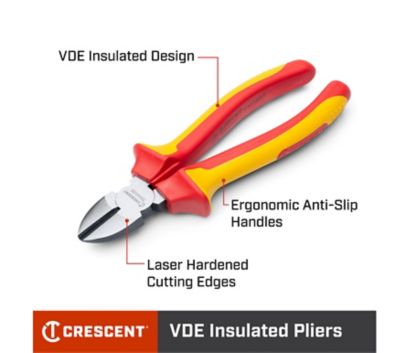 Image showing  7 in. VDE Insulated Diagonal Cutting Pliers