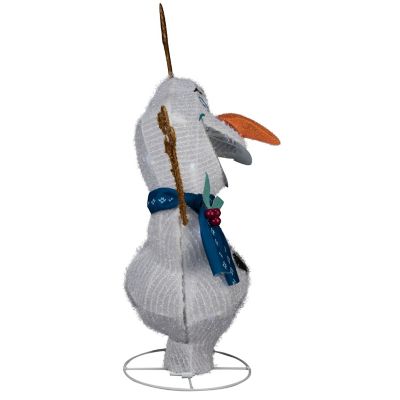 Image showing Holiday Shimmering Magic Tinsel Yard Sculpture-Olaf