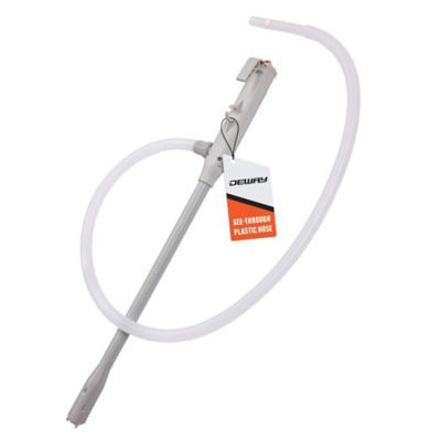 Deway Battery-Powered Stick Fuel Transfer Pump with Fast 3.2 GPM Flow Rate & 51 in. Clear Transfer Hose
