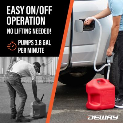 Image showing  Automatic Fuel Transfer Pump with 51 in. Hose , 3.8 GPM & USB-C or AA Battery Powered