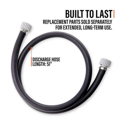 Image showing 6 th Deway Battery-Powered Stick Fuel Transfer Pump W/Trigger Nozzle, 3.2GPM Flow Rate & 51" Rubber Hose