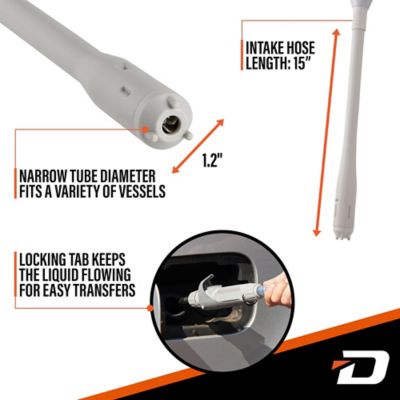 Image showing  Automatic Fuel Transfer Pump with Flow Control & Stop Nozzle, Battery Powered, 39 in. Hose, 2.4 GPM