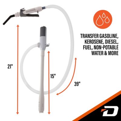 Image showing  Automatic Fuel Transfer Pump with Flow Control & Stop Nozzle, Battery Powered, 39 in. Hose, 2.4 GPM