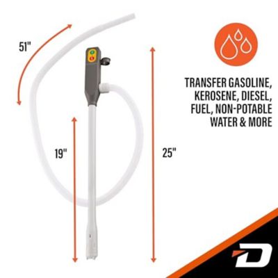 Image showing  Fuel Transfer Pump, 3.2 GPM, 51 in. Hose, Battery Powered, Hands-Free, Gas/Diesel/Water Use