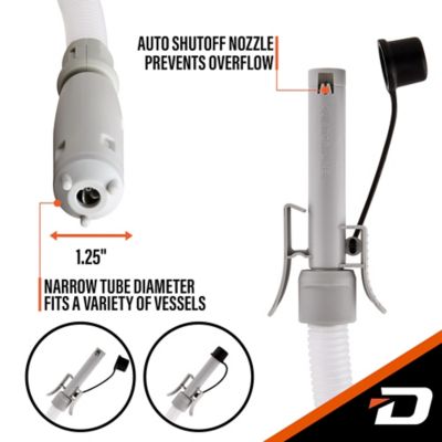 Image showing  Ultra Fast Can Fuel Transfer Pump, USB or Battery Powered with Auto-Stop, 51 in. Hose & Adapters
