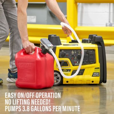 Image showing  Ultra Fast Can Fuel Transfer Pump, USB or Battery Powered with 51 in. Hose & 3 Adapters