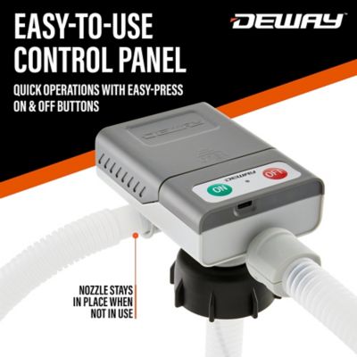 Image showing 6 th Deway Ultra Fast Can Fuel Transfer Pump, USB or Battery Powered with 51 in. Hose & 3 Adapters