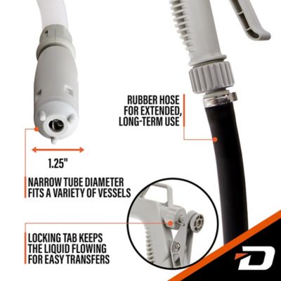 Image showing  Ultra Fast Can Fuel Transfer Pump, USB & Battery Power, Trigger Nozzle, Rubber Hose & Adapters