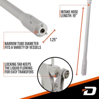 Image showing  Fuel Transfer Pump, 3.2 GPM, 51 in. Hose, Hand Trigger Nozzle, Battery Powered, Gas/Diesel/Water