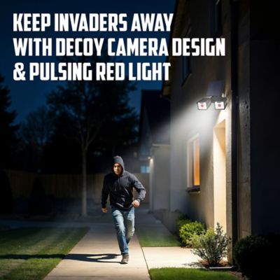 Image showing  Bionic Security Light Duo 500 Lumens Solar Powered Integrated LED Motion Activated Spot Light