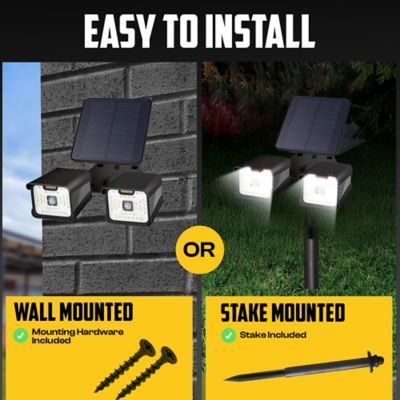 Image showing 5 th Bell & Howell Bionic Security Light Duo 500 Lumens Solar Powered Integrated LED Motion Activated Spot Light