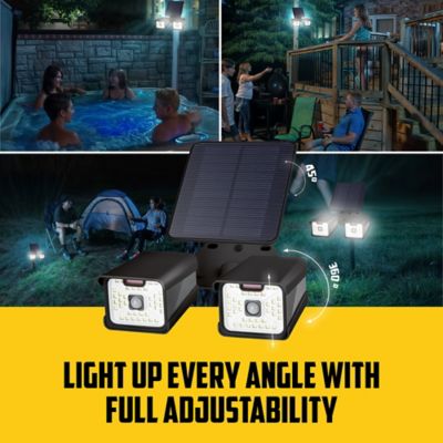 Image showing 6 th Bell & Howell Bionic Security Light Duo 500 Lumens Solar Powered Integrated LED Motion Activated Spot Light