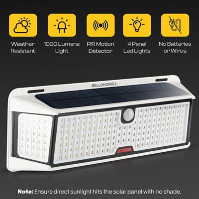 Image showing  Bionic Wall Light XL Pro 1000 Lumens Solar Powered Integrated LED Motion Activated Wall Light