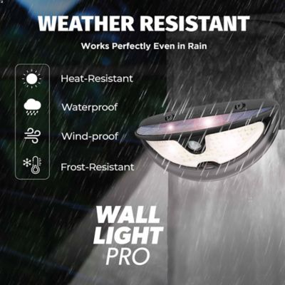 Image showing  Bionic Wall Light Max 220 Lumens Solar Powered Integrated LED Motion Activated Wall Light 2-Pack