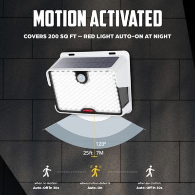 Image showing  Bionic Wall Light Pro 500 Lumens White Solar Powered Integrated LED Motion Activated Wall Light