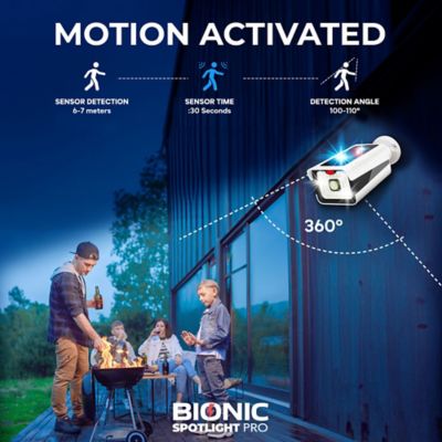 Image showing  Bionic Spotlight Pro 500 Lumens Solar Powered Integrated LED Motion Activated Security Spot Light