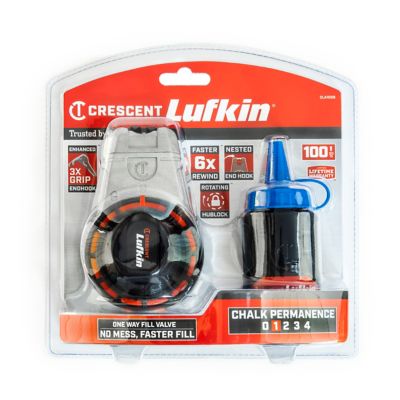 Image showing 9 th Crescent LUFKIN 100 ft. Professional Aluminum Chalk and Reel with Blue Chalk