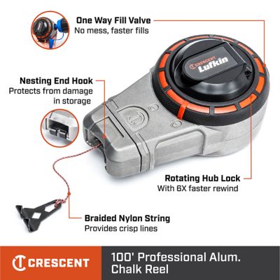 Image showing  LUFKIN 100 ft. Professional Aluminum Chalk Reel