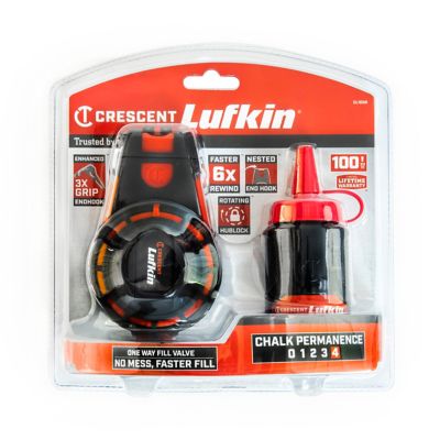 Image showing 8 th Crescent LUFKIN 100 ft. Contractor Chalk and Reel with Red Chalk
