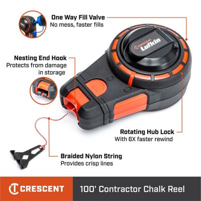 Image showing  LUFKIN 100 ft. Contractor Chalk and Reel with HardMark Blue Chalk