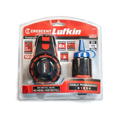 Image showing 8 th Crescent LUFKIN 100 ft. Contractor Chalk and Reel with HardMark Blue Chalk
