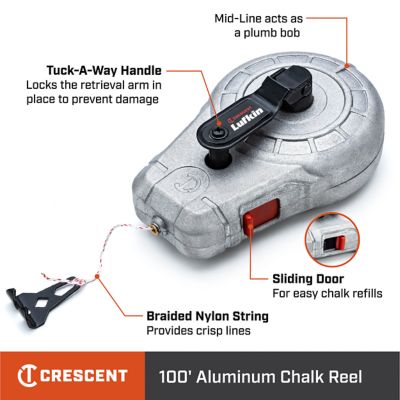 Image showing  LUFKIN 100 ft. Aluminum Chalk Reel