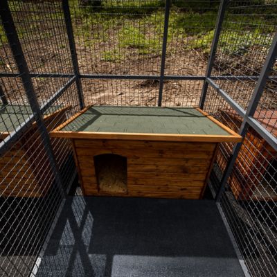 Image showing 9 th Ackland 42 x 72in. Heavy-Duty Black Rubber Utility Mat, 0.75 in. Thick, Slip-Resistant for Stalls, Trailers, Gyms and More