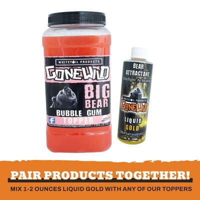 Image showing 3 th Whitetail Products Gone Wild Liquid Gold, Concentrated Butterscotch Caramel Bear Attractant