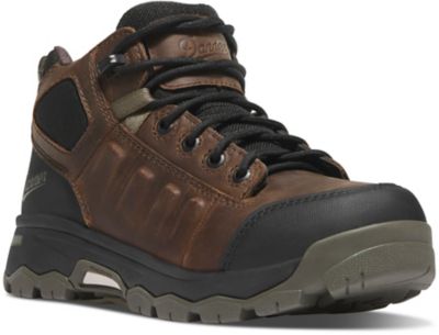 Danner Women's Wheat Ridge 4.5 in. Brown/Olive Aluminum Toe Work Boots