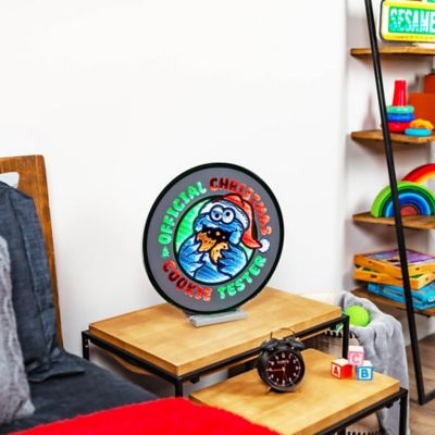 Image showing  Sesame Street Holiday Cookie Sign Ekkolight 16 in. H