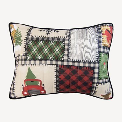 Image showing  Winter Cottage Holiday Quilt Set