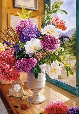 Image showing  Still Life with Hydrangeas 1000 pc. Jigsaw Puzzle