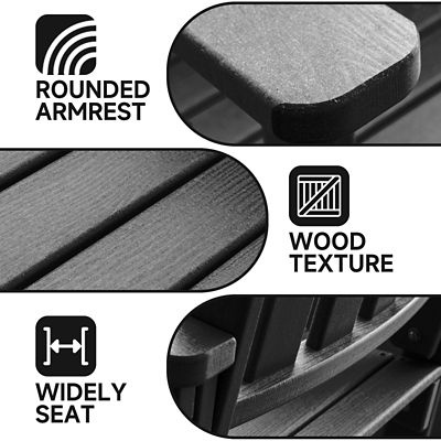 Image showing 5 th Upland HDPE All-Weather Outdoor Rocking Chair, Porch Deck Rocker