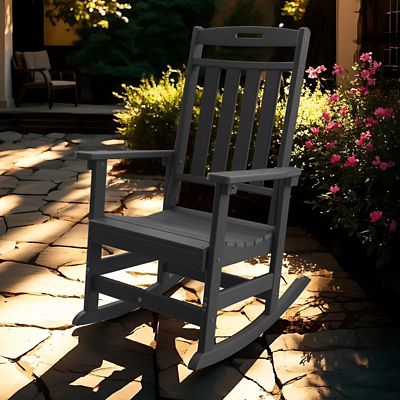 Image showing 6 th Upland HDPE All-Weather Outdoor Rocking Chair, Porch Deck Rocker