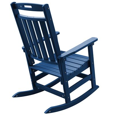 Image showing  HDPE All-Weather Outdoor Rocking Chair, Porch Deck Rocker