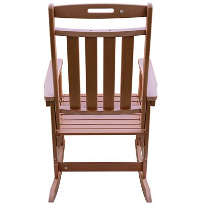 Image showing  HDPE All-Weather Outdoor Rocking Chair, Porch Deck Rocker