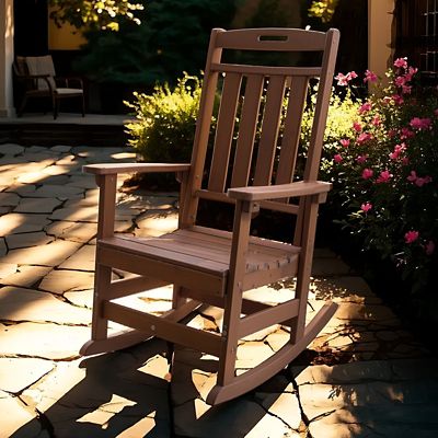 Image showing 6 th Upland HDPE All-Weather Outdoor Rocking Chair, Porch Deck Rocker