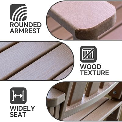 Image showing 3 th Upland HDPE All-Weather Outdoor Rocking Chair, Porch Deck Rocker, 2 pk.