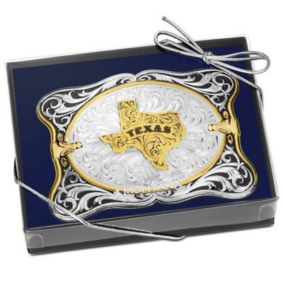 Image showing  The Cattlemen Buckle with State of Texas