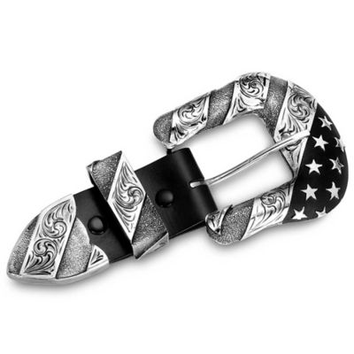 Montana Silversmiths Patriotic 3 pc. Buckle Set