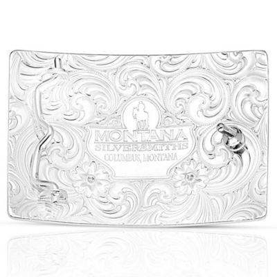 Image showing  Honor and Grit Buckle with Ranch Bronc