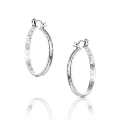 Image showing  Rustic Serenity Hoop Earrings
