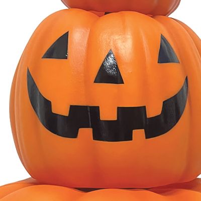 Image showing 9 th Haunted Hill Farm 29 in. 3 Stacking Pumpkins Blow Mold with Lights