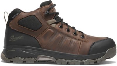 Image showing 2 th Danner Men's Wheat Ridge 4.5 in. Brown/Olive Aluminum Toe Work Shoes