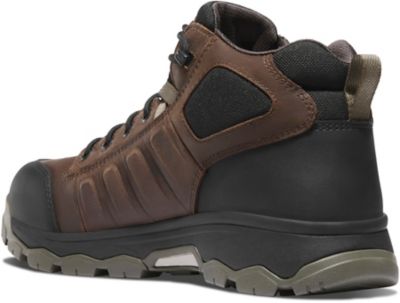 Image showing 3 th Danner Men's Wheat Ridge 4.5 in. Brown/Olive Aluminum Toe Work Shoes