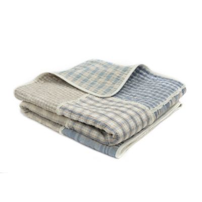 Image showing  Slate Cobblestone Pieced Cotton Quilted Throw