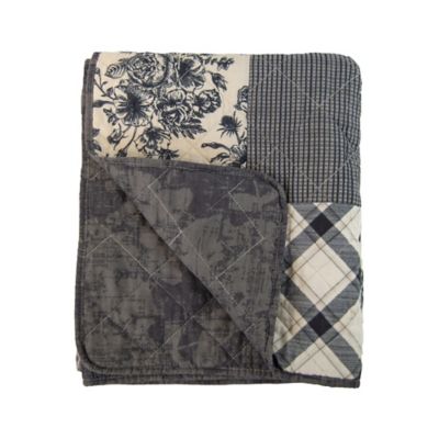 Image showing  Augusta Pieced Cotton Quilted Throw