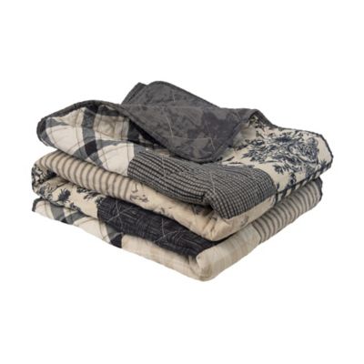 Image showing  Augusta Pieced Cotton Quilted Throw